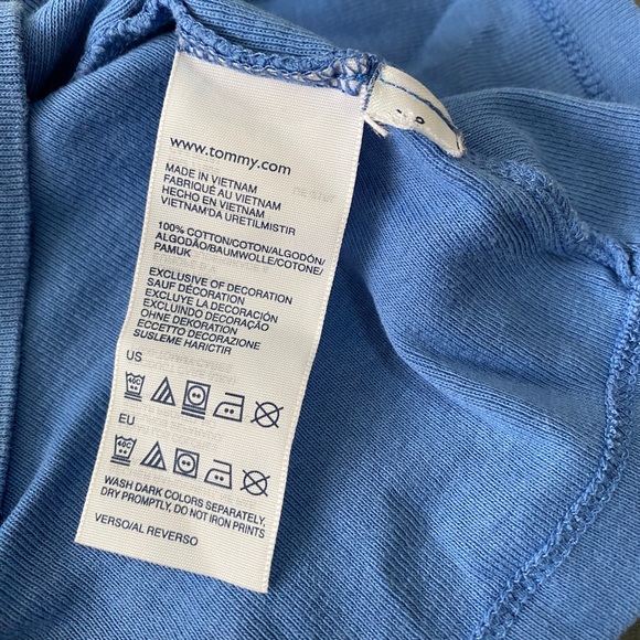 Tommy Hilfiger Tee, Powder Blue, Small - Picture 7 of 7